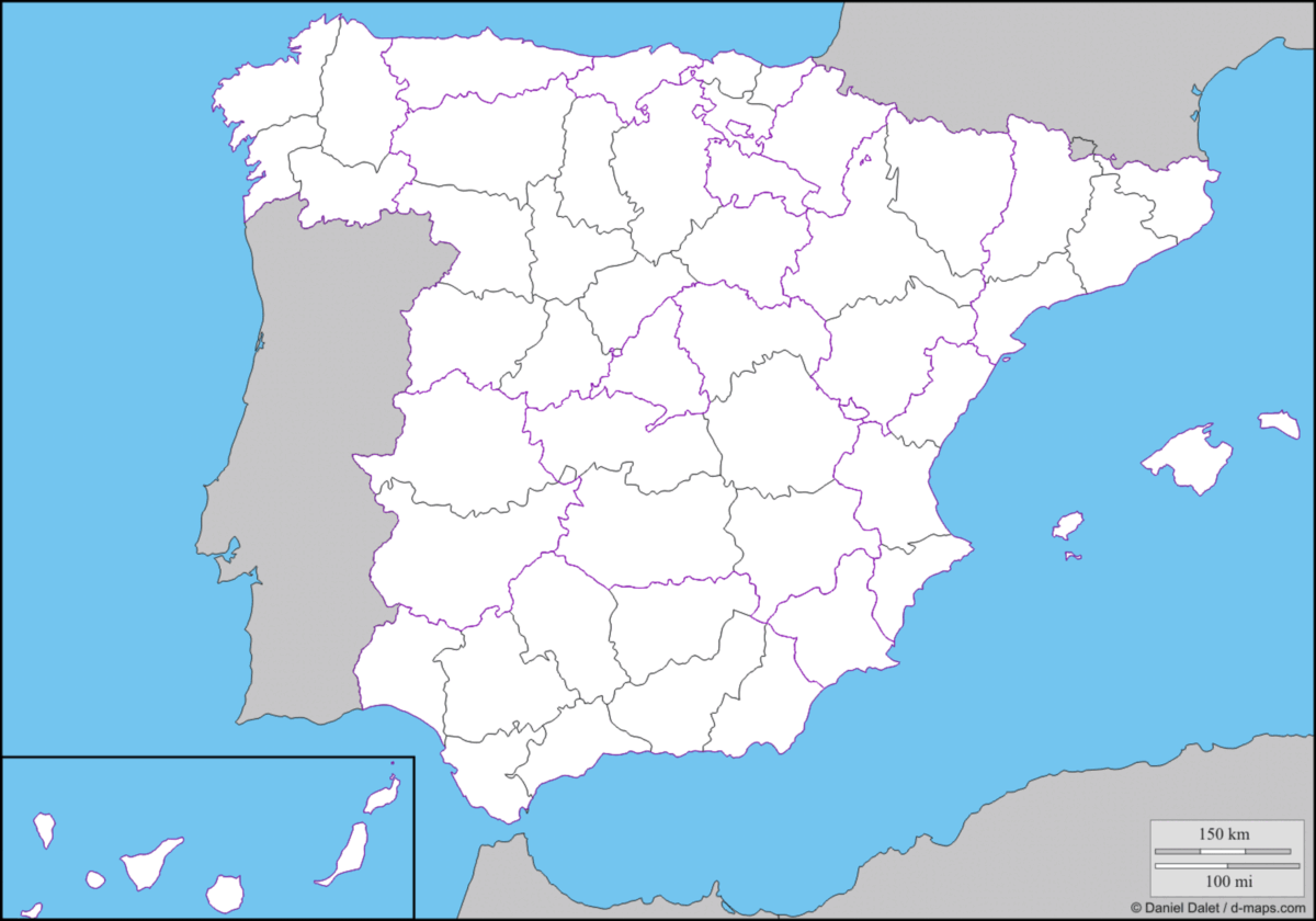 mapa mudo de provincias 1
